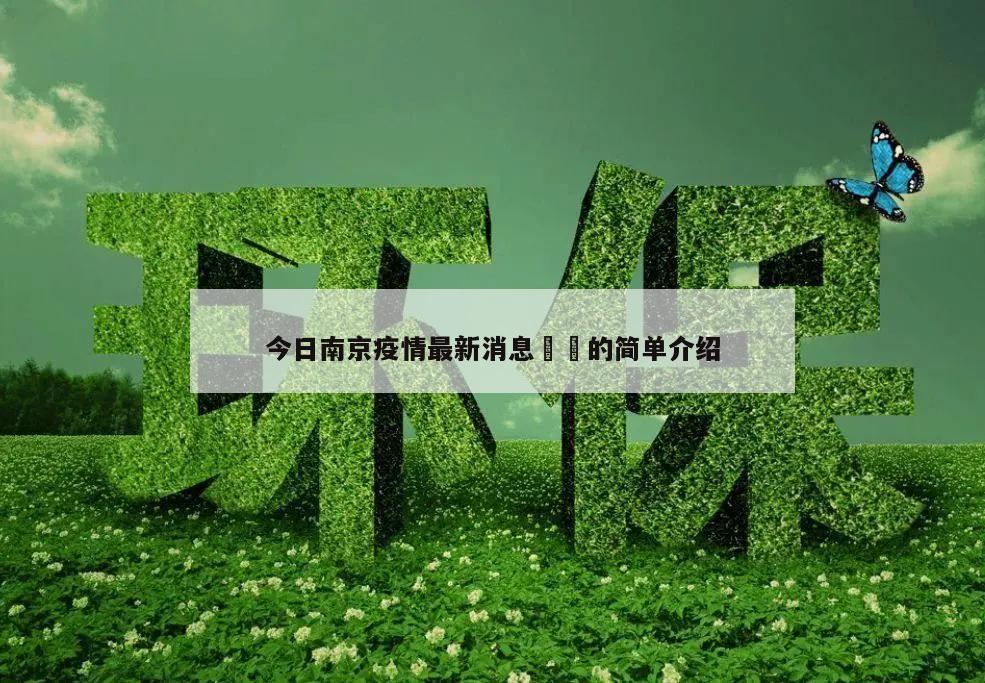 今日南京疫情最新消息㊙️的简单介绍